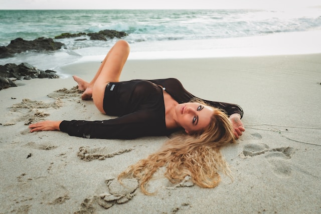 Woman on a beach